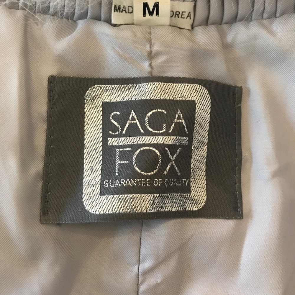 Saga Furs Cream Fur Coat - Picture 7 of 8